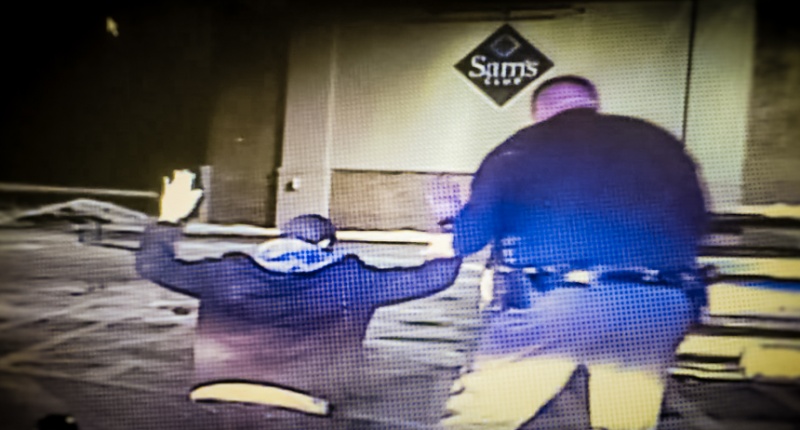 Wallace being stopped by Detroit police 