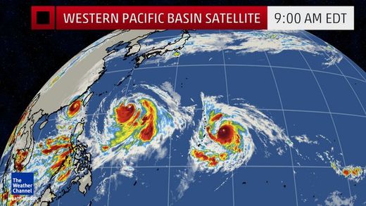 Western Pacific storms