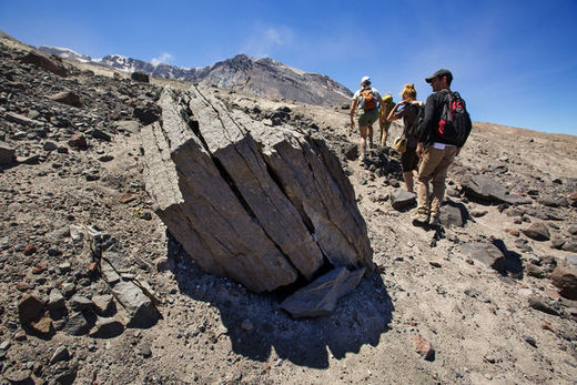 Mt. St. Helens glacier