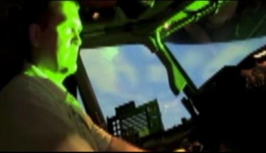 laser beams airplanes