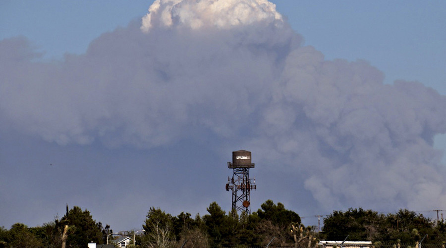 California brush fire