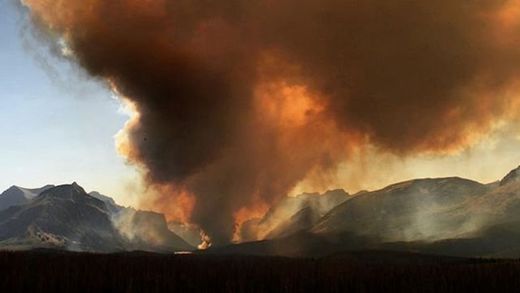 fire glacier national park montana