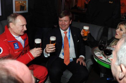 Click to enlarge putin willem alexander netherlands beer