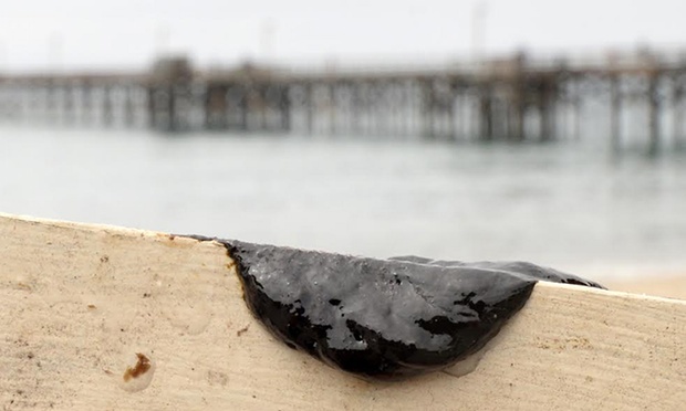 oil slick off California coast