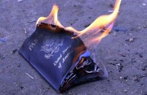 burning passport