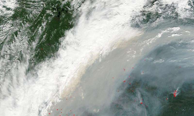Click to enlarge wildfire siberia