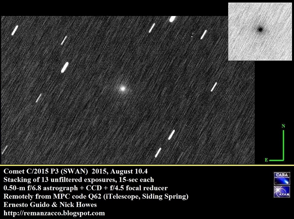 Click to enlarge C/2015 P3 Swan