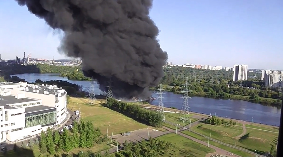 Click to enlarge Moscow oil explosion