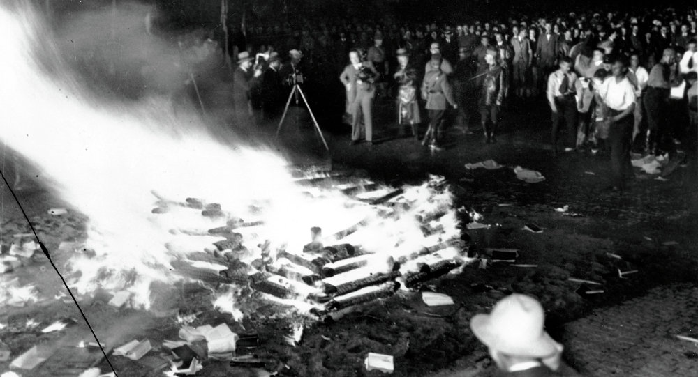 book burning Nazi