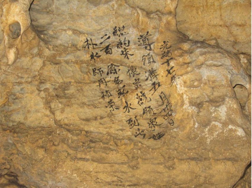 inscriptions cave China, effects of droughts