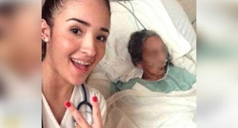 Click to enlarge student selfie patient