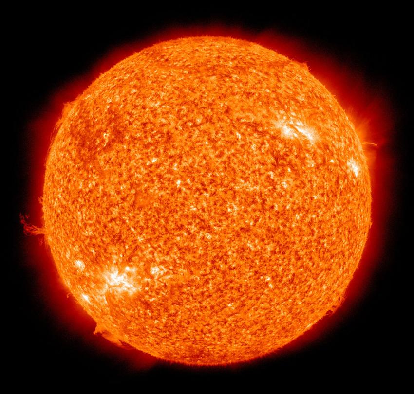 Click to enlarge the sun