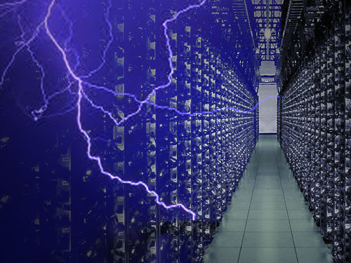 lightening computer data center