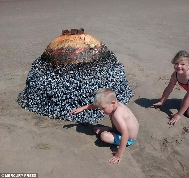 Click to enlarge unexploded WWII mine