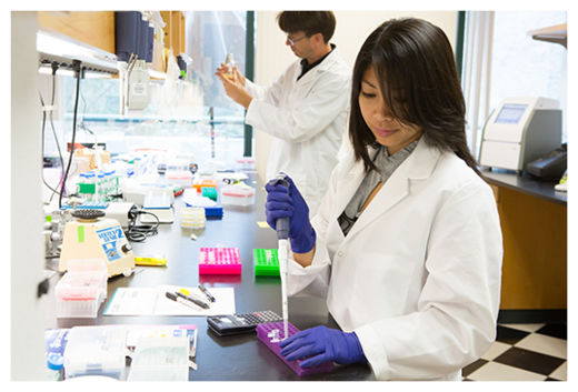 Click to enlarge Scientists at Synthorx,