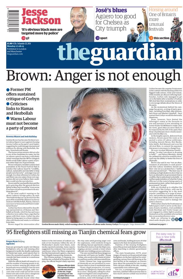 brown attack on corbyn