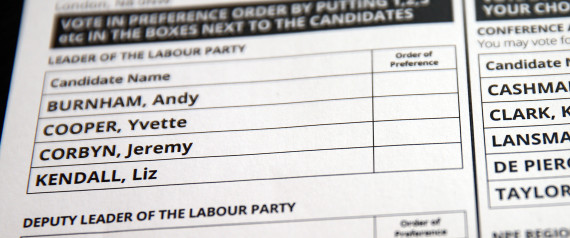 ballot paper labour party
