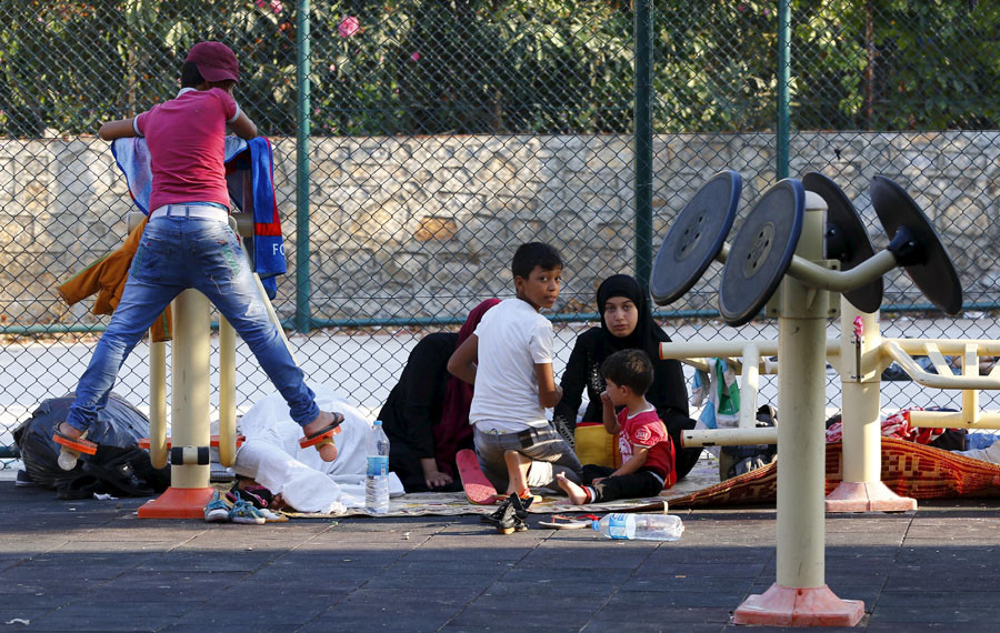 Syrian family 