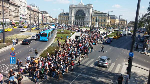 Refugees in Budapest