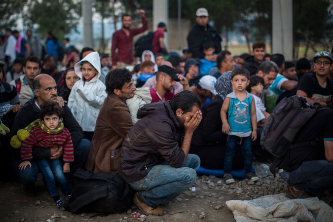 Click to enlarge Syrian refugees