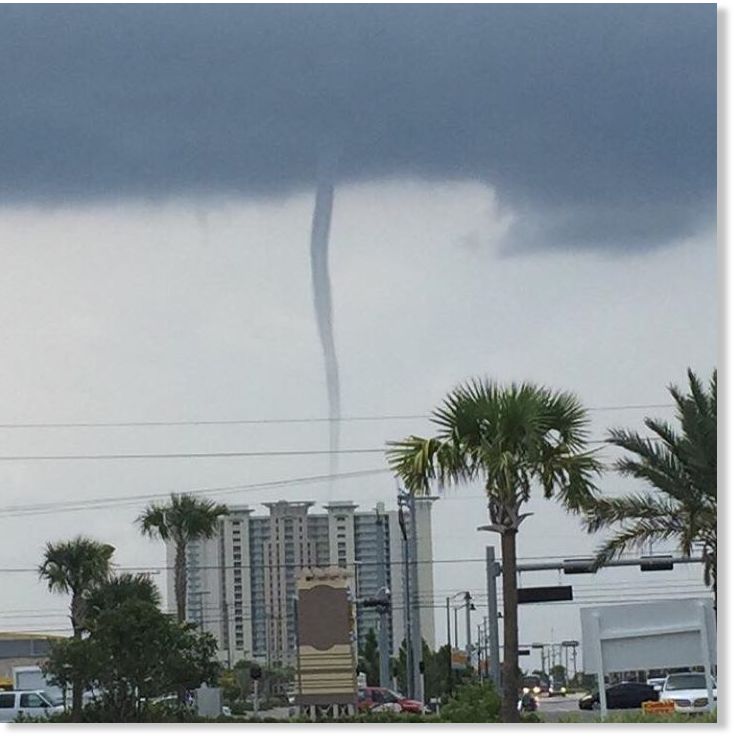 Video of waterspout near Panama City Beach, Florida Earth Changes