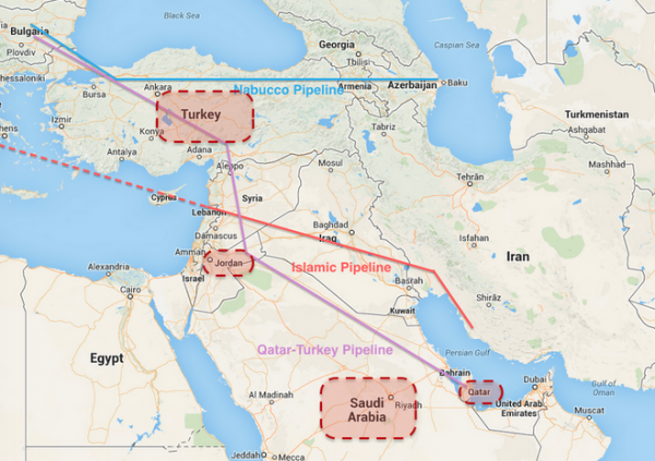 Click to enlarge Russia Syria Qatar turkey pipeline