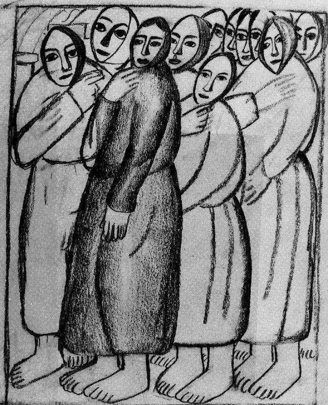 peasant women in a church