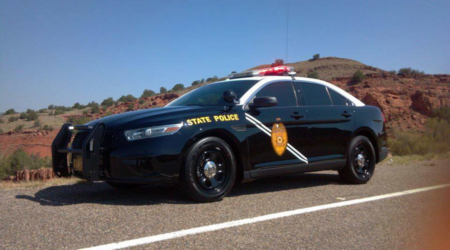 New Mexico state police car