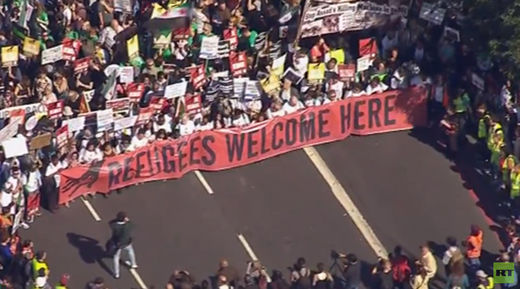 solidarity march refugees London