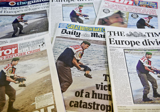Click to enlarge newspaper moral indignation refugees