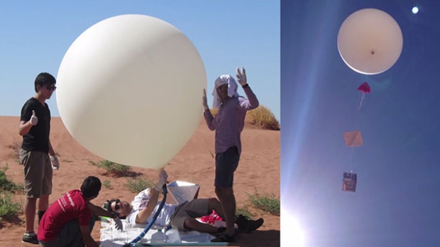 space images weather balloon