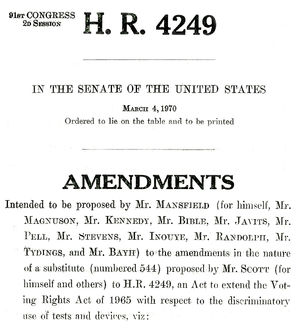 Mansfield amendment