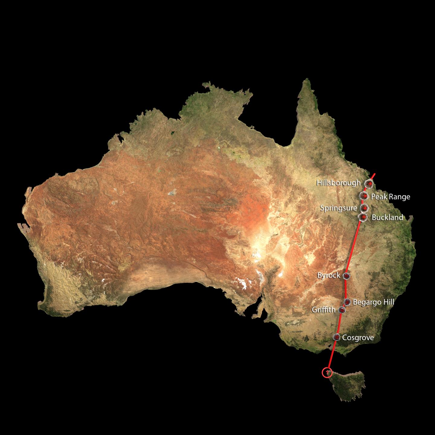 Click to enlarge Newly Discovered Volcanoes