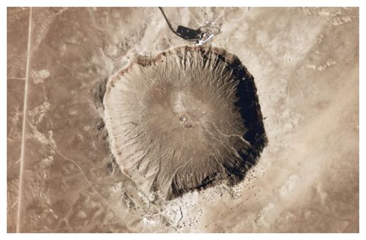 Click to enlarge Meteor Crater in Arizona