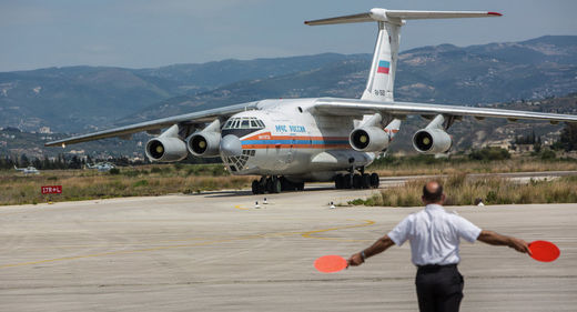 Click to enlarge russian military-transport plane Syria