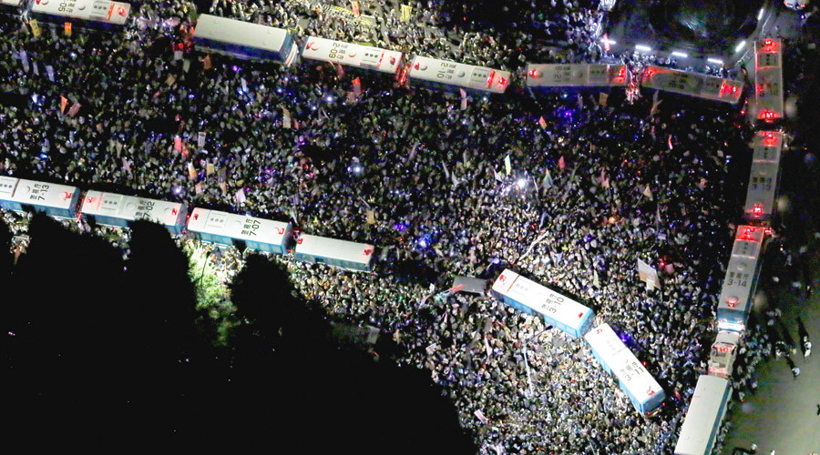 crowd protest