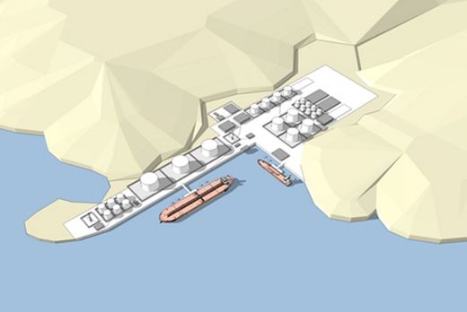 Click to enlarge norway rock art oil terminal