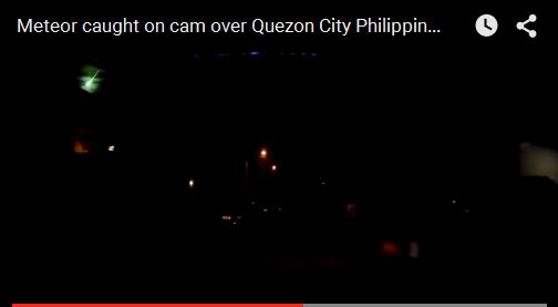 Meteor Over Quezon