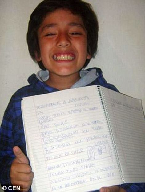 child predict earthquake chile