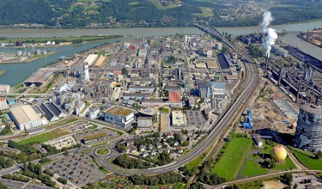 A view of the Chemiepark Linz.