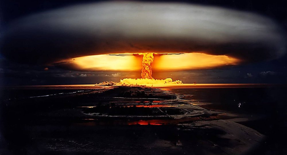 Nuclear bomb explosion
