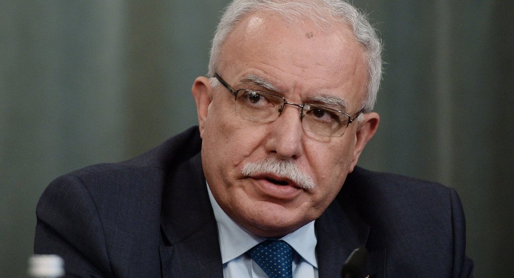 Click to enlarge Palestinian Foreign Minister Riyad Maliki