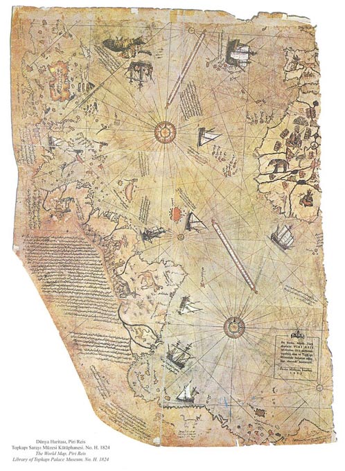 Click to enlarge Piri Reis map