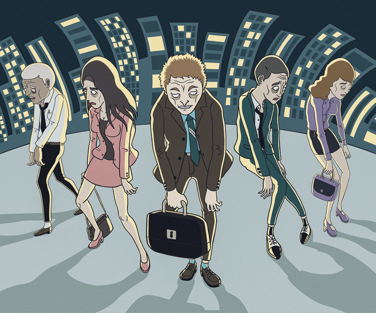 Click to enlarge office worker zombies