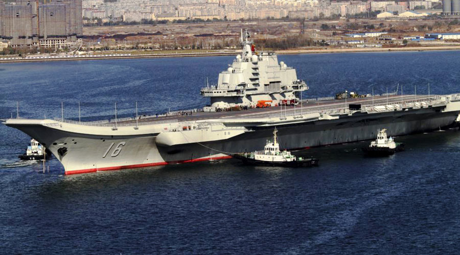 Click to enlarge Chinese aircraft carrier Liaoning