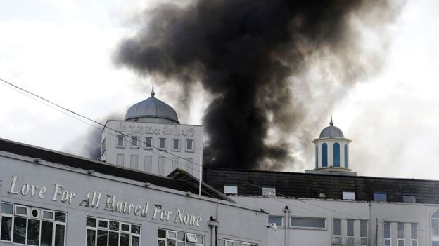 london mosque fire