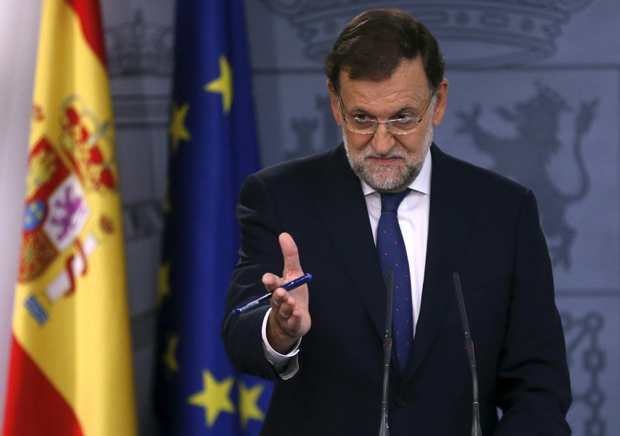 Click to enlarge Spain's Prime Minister Mariano Rajoy