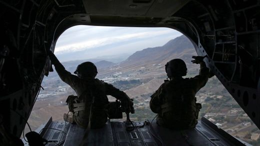 Click to enlarge Soldiers in a plane