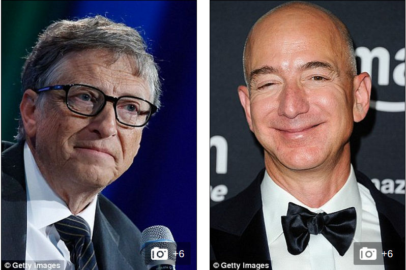 Click to enlarge Bill Gates and Jeff Bezos