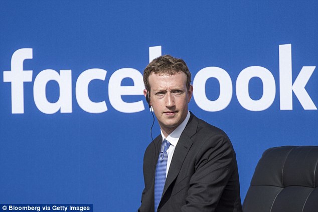 Mark Zuckerberg Facebook logo background